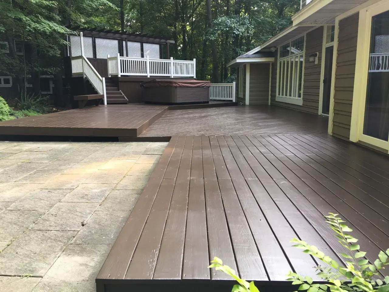 Custom outdoor patio and site work for a Mill Creek property